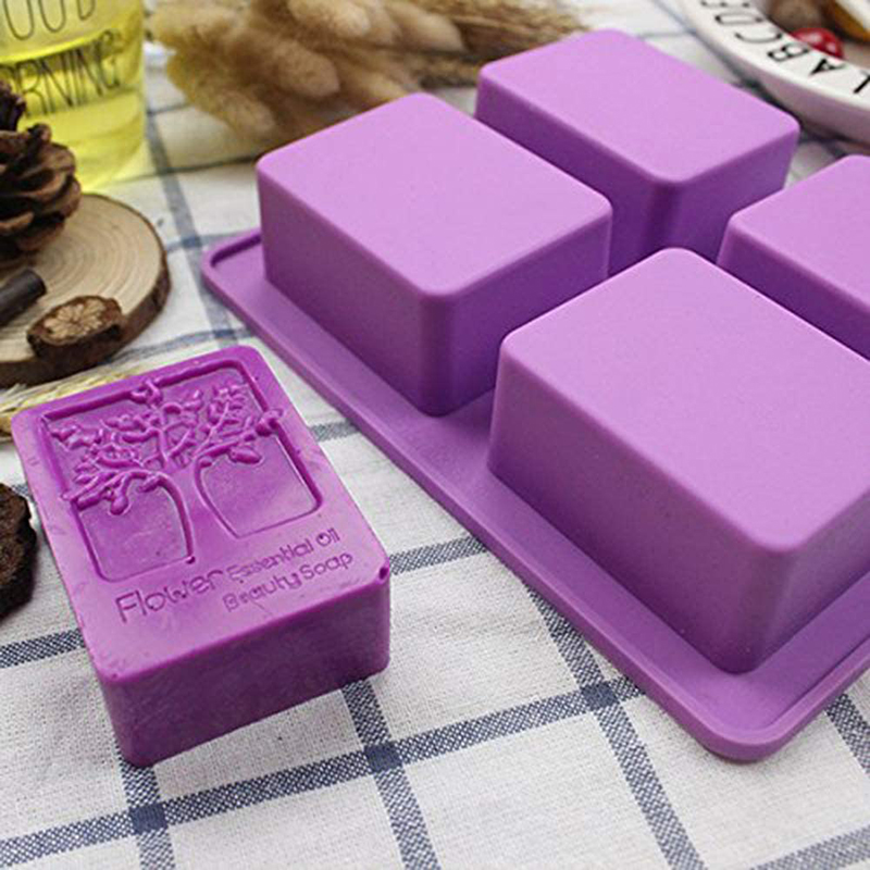 Soap Making Kit For Beginners - Moule à savon rectangulaire en Silicone,