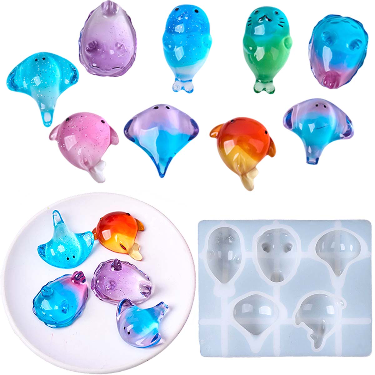 Soap Making Ins - Moule en silicone 3D Kawaii Raie