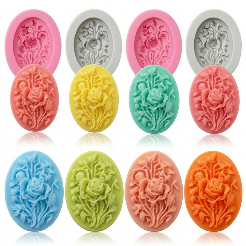Soap Making Ins - 4 moules en silicone en forme