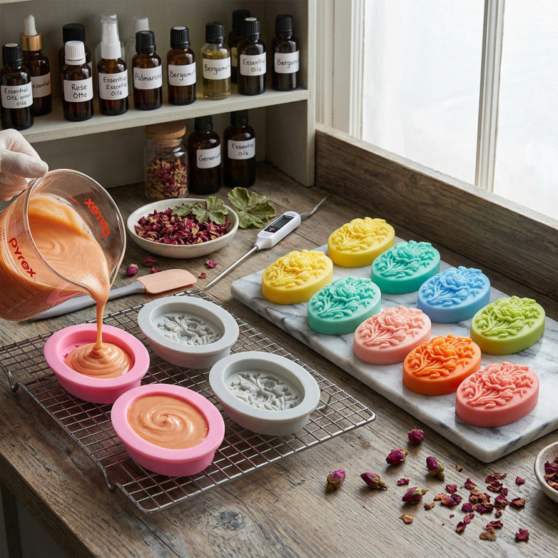 4 moules en silicone en forme  - Soap Making Ins avis et prix