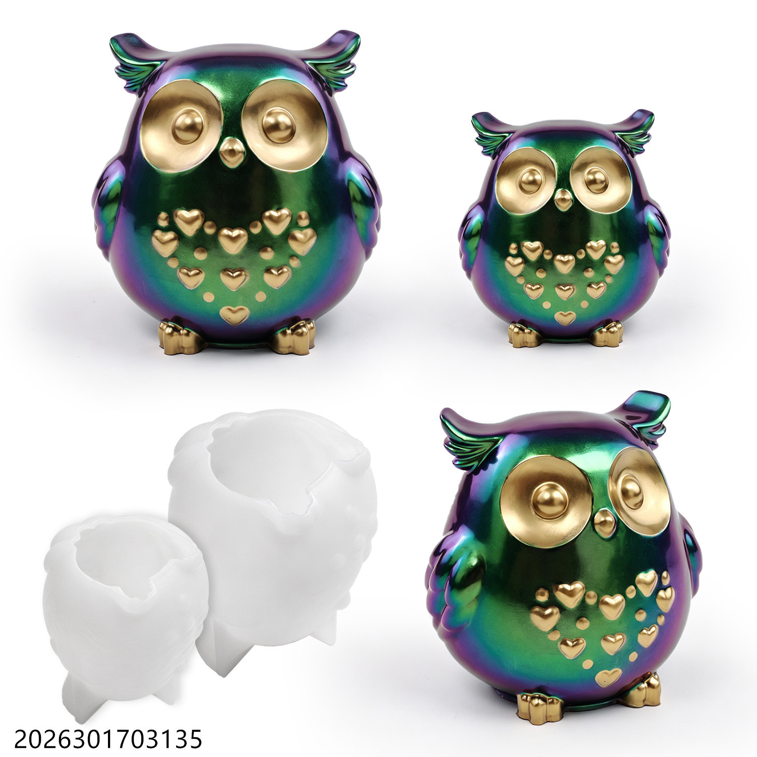 Moule en silicone Hibou 3D en  - Soap Making Gifts avis et prix